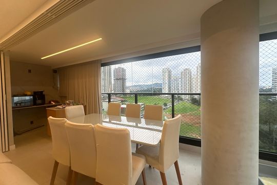 Varanda da Sala de apartamento à venda com 3 quartos, 112m² em Alphaville Empresarial, Barueri