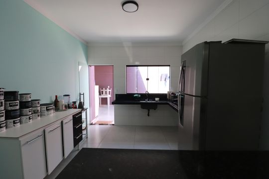 Cozinha  de casa para alugar com 3 quartos, 102m² em Parque das Oliveiras, Ribeirão Preto