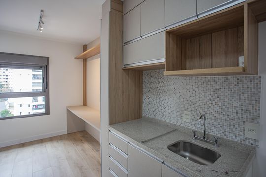 Cozinha de kitnet/studio à venda com 1 quarto, 19m² em Ipiranga, São Paulo