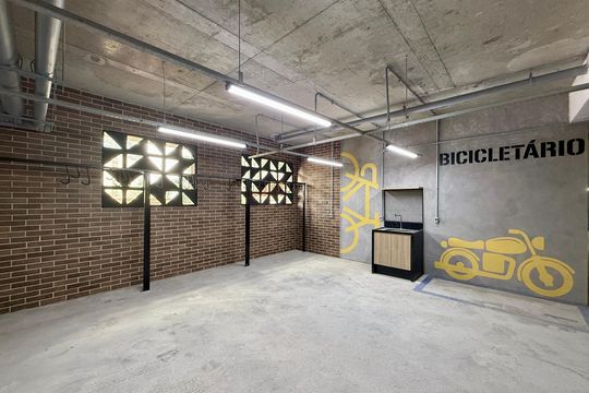 Bicicletário  de kitnet/studio para alugar com 1 quarto, 30m² em Jardim das Acacias, São Paulo