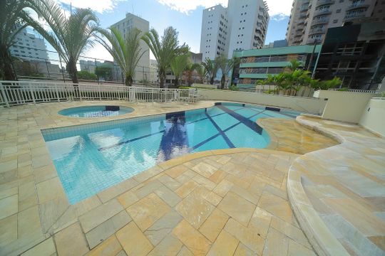 Área comum - Piscina de apartamento para alugar com 3 quartos, 129m² em Centro, São Bernardo do Campo