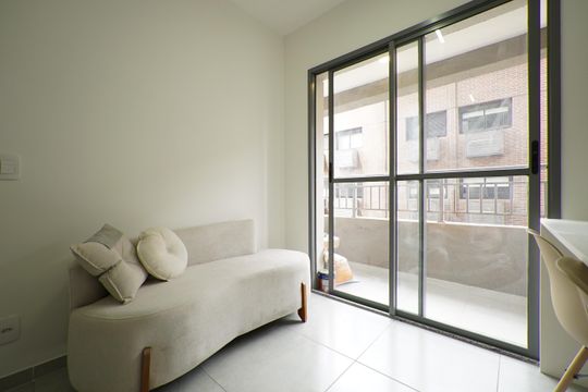 Sala de apartamento para alugar com 1 quarto, 28m² em Liberdade, São Paulo