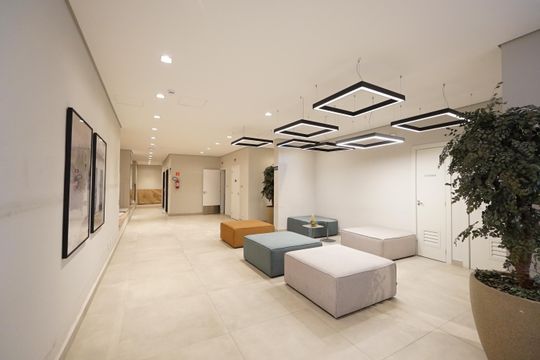 Hall de entrada de apartamento para alugar com 1 quarto, 28m² em Liberdade, São Paulo