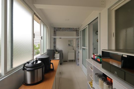 Área de Serviço de apartamento à venda com 3 quartos, 137m² em Jardim Bela Vista, Santo André