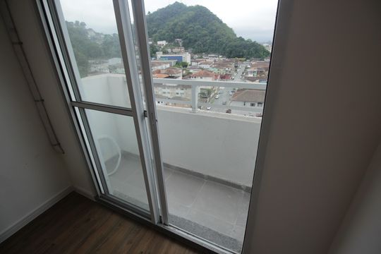Varanda da Sala de apartamento para alugar com 2 quartos, 42m² em Jabaquara, Santos