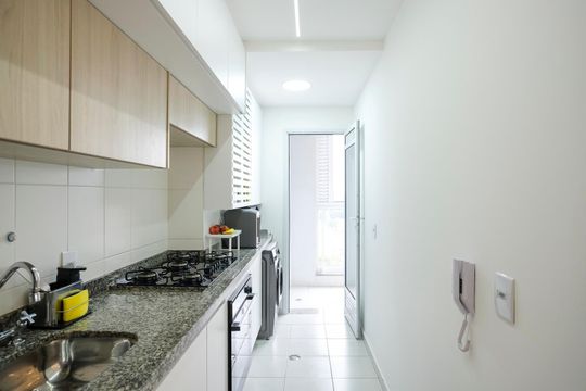 Cozinha de apartamento à venda com 2 quartos, 65m² em Vila Camargo, São Bernardo do Campo