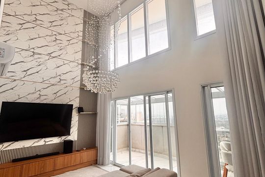 Sala de apartamento à venda com 3 quartos, 134m² em Melville Empresarial Ii, Barueri