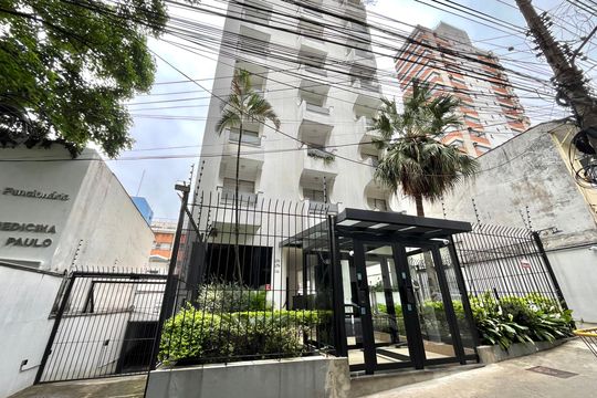 Fachada de apartamento para alugar com 1 quarto, 55m² em Vila Clementino, São Paulo