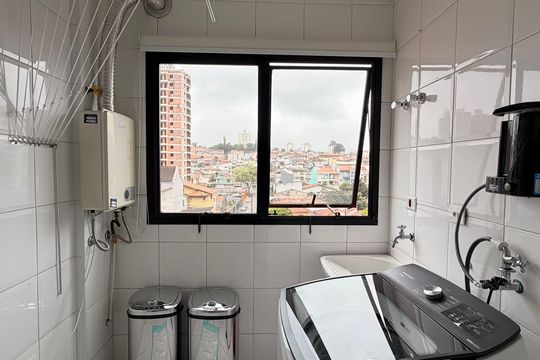 Área de serviço de apartamento à venda com 3 quartos, 126m² em Santa Terezinha, São Bernardo do Campo