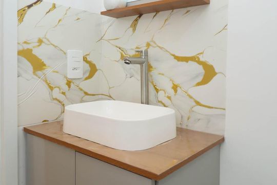 Banheiro de apartamento para alugar com 2 quartos, 43m² em Vila Prel, São Paulo