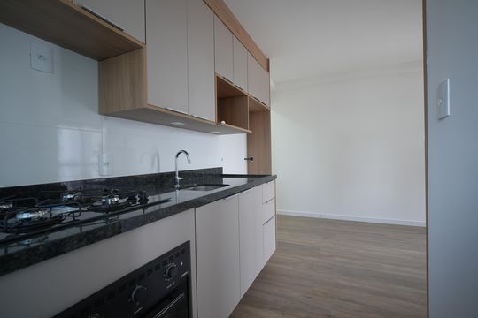 Cozinha de apartamento para alugar com 2 quartos, 50m² em Campestre, Santo André