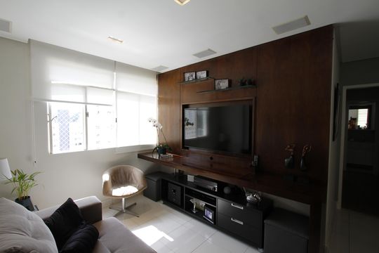 Sala de apartamento à venda com 3 quartos, 75m² em Gutierrez, Belo Horizonte