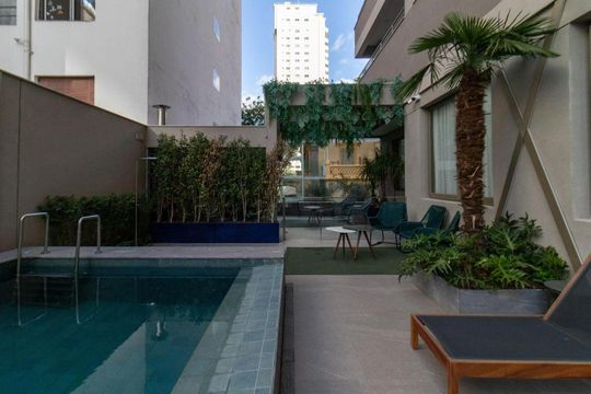 Área comum - Piscina de apartamento à venda com 1 quarto, 38m² em Perdizes, São Paulo