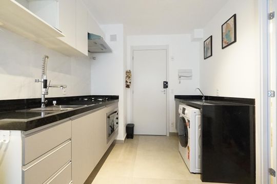 Cozinha de apartamento para alugar com 1 quarto, 24m² em Mooca, São Paulo