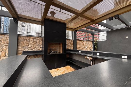 Área comum - Churrasqueira de apartamento à venda com 2 quartos, 110m² em Alphaville Comercial, Barueri