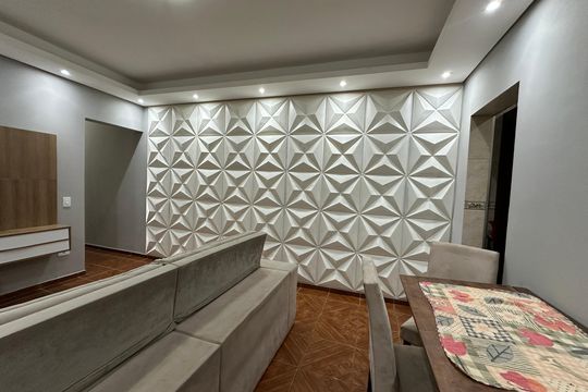 Sala de casa para alugar com 2 quartos, 90m² em Jardim Julio, Barueri