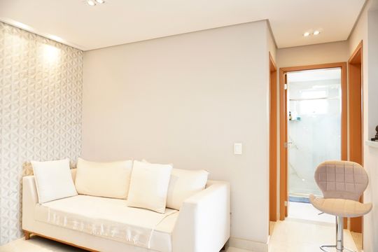 Sala de apartamento à venda com 2 quartos, 48m² em Jardim America, Belo Horizonte