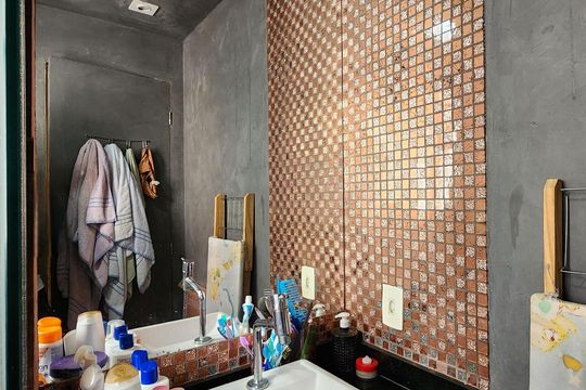 Banheiro suite  de apartamento para alugar com 2 quartos, 73m² em Nova Petrópolis, São Bernardo do Campo