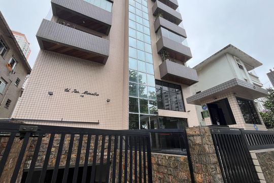 Fachada de apartamento para alugar com 3 quartos, 105m² em Ponta da Praia, Santos