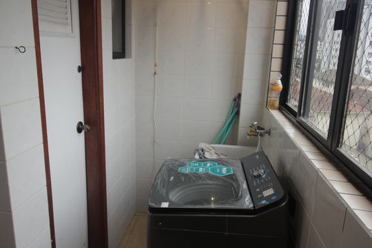 Área de Serviço de apartamento para alugar com 3 quartos, 105m² em Ponta da Praia, Santos