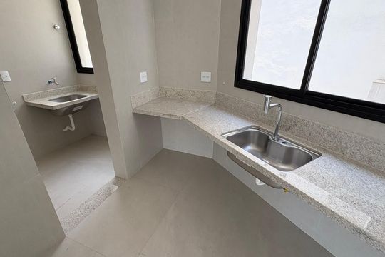 Cozinha e Área de Serviço de apartamento à venda com 3 quartos, 117m² em São Bento, Belo Horizonte
