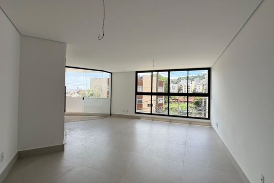 Sala  de apartamento à venda com 3 quartos, 117m² em São Bento, Belo Horizonte