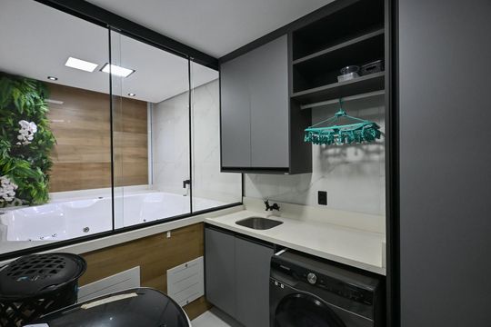 Área de Serviço  de casa de condomínio à venda com 3 quartos, 200m² em Jardim Taboao, São Paulo