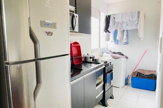 Cozinha e Área de Serviço de apartamento para alugar com 2 quartos, 40m² em Jardim Petropolis, Cotia
