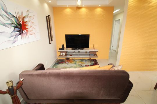 Sala de apartamento para alugar com 3 quartos, 90m² em Conjunto Residencial Trinta E Um de Marco, São José dos Campos