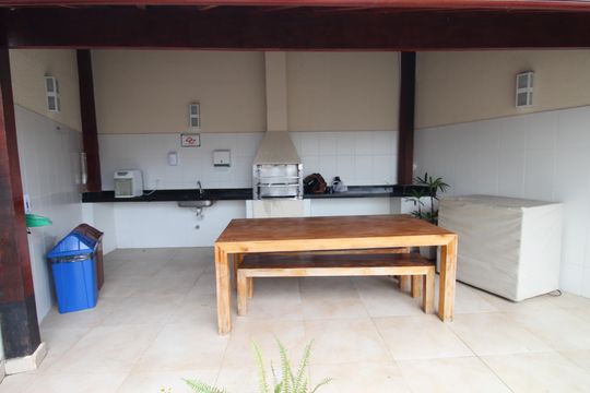 Área comum - Churrasqueira de apartamento para alugar com 3 quartos, 90m² em Conjunto Residencial Trinta E Um de Marco, São José dos Campos