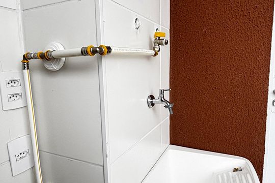 Area de Serviço - Varanda de apartamento à venda com 2 quartos, 43m² em Vila Leopoldina, Santo André