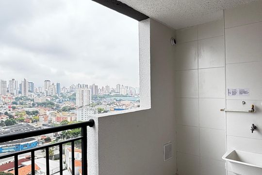 Sala - Sala de Jantar Varanda de apartamento à venda com 2 quartos, 43m² em Vila Leopoldina, Santo André