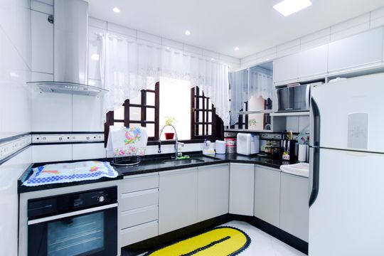 Cozinha de casa para alugar com 2 quartos, 110m² em Jardim Testae, Guarulhos