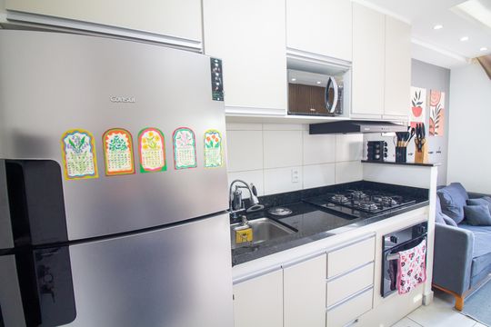 Cozinha de apartamento para alugar com 2 quartos, 32m² em Vila Socorro, São Paulo