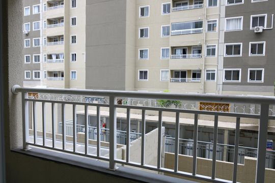 Varanda da Sala de apartamento à venda com 2 quartos, 40m² em Del Castilho, Rio de Janeiro
