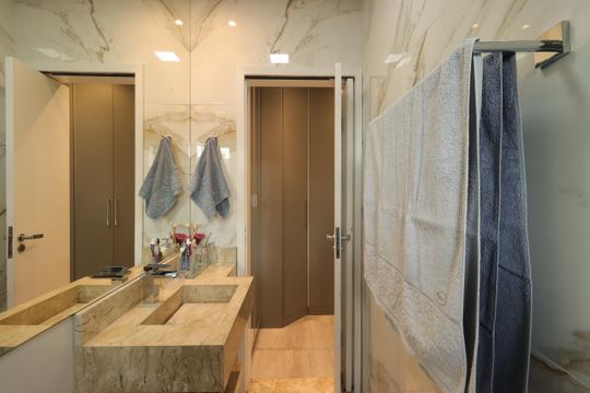 Banheiro da Suíte 3 de casa para alugar com 3 quartos, 170m² em Parque Erasmo Assunção, Santo André