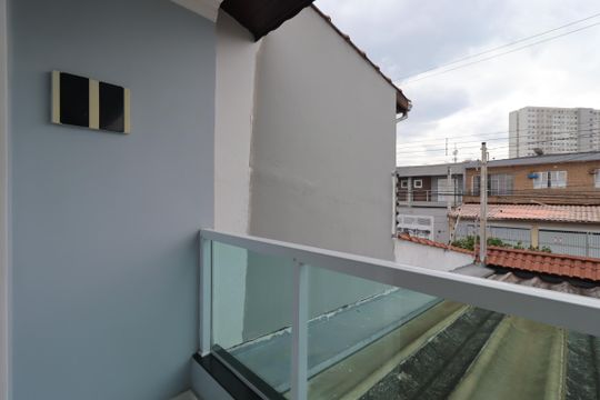 Varanda da Suíte 3AC de casa para alugar com 3 quartos, 170m² em Parque Erasmo Assunção, Santo André
