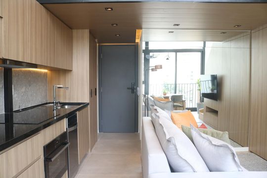 Sala de kitnet/studio para alugar com 1 quarto, 32m² em Perdizes, São Paulo