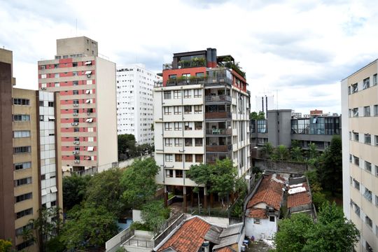 Vista de kitnet/studio à venda com 1 quarto, 39m² em Cerqueira César, São Paulo