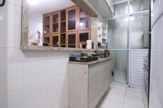 Cozinha de apartamento à venda com 3 quartos, 75m² em Parque São Lucas, São Paulo