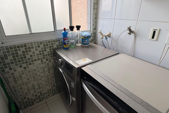 Área de serviço de apartamento à venda com 3 quartos, 97m² em Vila Jordanopolis, São Bernardo do Campo