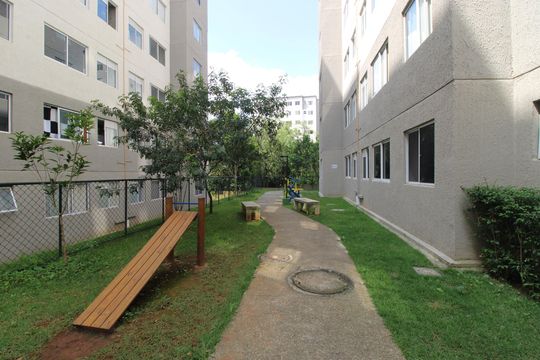 Área comum de apartamento para alugar com 2 quartos, 40m² em Fazenda Caguaçu, São Paulo
