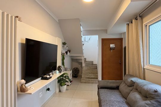 Sala de apartamento à venda com 3 quartos, 84m² em Santa Maria, São Caetano do Sul