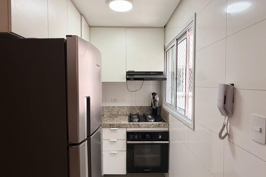 Cozinha  de apartamento à venda com 3 quartos, 84m² em Santa Maria, São Caetano do Sul