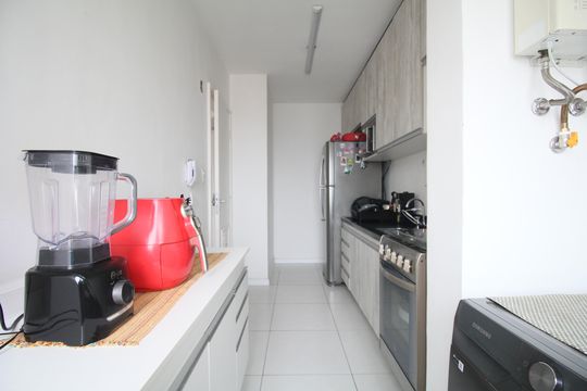 Cozinha - Armários de apartamento à venda com 1 quarto, 59m² em Vila Andrade, São Paulo
