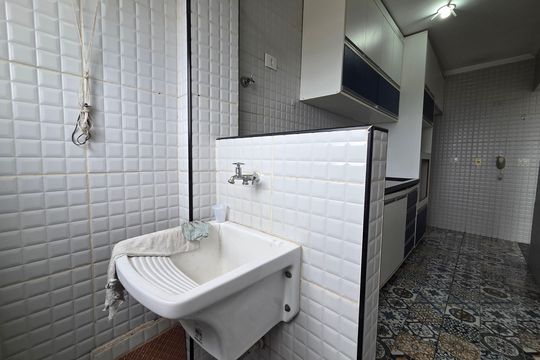 Área de Serviço de apartamento para alugar com 1 quarto, 30m² em Cidade Ocian, Praia Grande