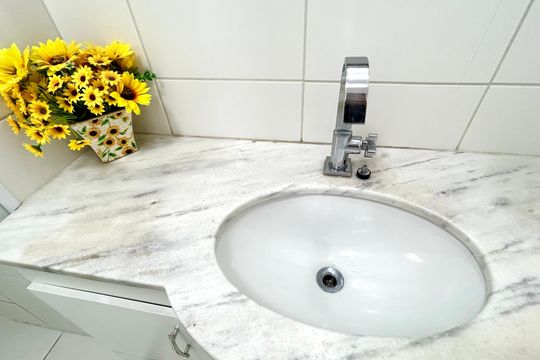 Banheiro 1 de apartamento para alugar com 2 quartos, 55m² em Vila Rosalia, Guarulhos