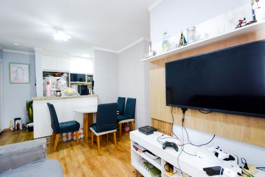 Sala de apartamento à venda com 2 quartos, 54m² em Vila Florida, Guarulhos