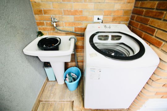 Área de Serviço de casa para alugar com 2 quartos, 100m² em Vila Paranagua, São Paulo