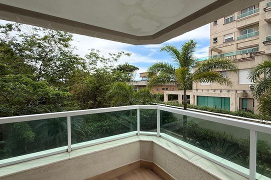 Varanda Suíte de apartamento para alugar com 3 quartos, 100m² em Balneario Cidade Atlantica, Guarujá